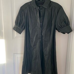 Banana Republic Faux Leather Mini Dress